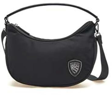 Blauer Borsa donna a spalla Nero Park Borsa tracolla F4BOR01 Monospalla mezzaluna black