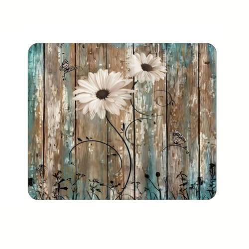 Funda Lavadora Estera Protectora 60x60cm, Cubre Lavadora Top Alfombrillas Antideslizantes, Funda Lavadora Carga Superior Protector Lavadora para Lavadora,Secadora,Frigorífico (Margarita blanca)
