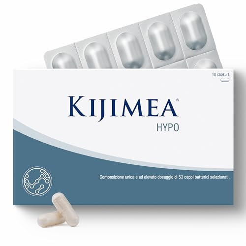 Kijimea® HYPO (precedentemente K53) - Composizione unica ad elevato dosaggio di 53 ceppi batterici armonizzati, presenti anche nella flora intestinale naturale - 18 capsule