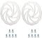TRKIMAL Bike Disc Brake Rotor Sets 140/160/180mm 2 Packs Front & Rear Stainless Steel Bicycle Rotors with 12 pcs Screws for Most Bicycle Road Bike Mountain Cycling BMX MTB (160mm Disc Rotor A)