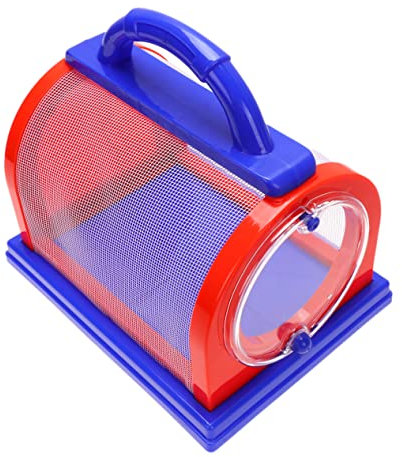 BESPORTBLE Kinderkäfig Insektenfänger Satz Mit Lupe Und Pinzette Für Jungen Mädchen Kunststoff Käfig Mit Griff Buntes Netz Outdoor Entdeckungsspielzeug Für Garten Strand Camping