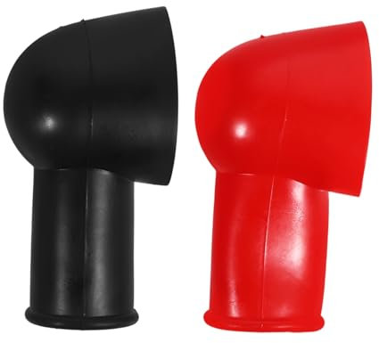 SHINEOFI 2Pcs Battery Terminal Covers Durable Insulation Sleeves for Auto Applications Protection Against Circuits Easy Installation for Car Battery