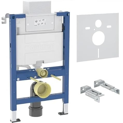 Geberit Duofix Alpha Wc Frame 820mm Concealed Cistern Brackets Acoustic Mat 458.033.00.2