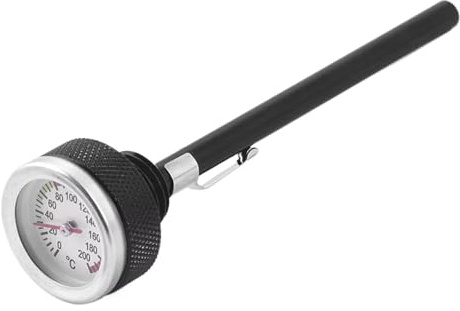 Repuesto de tapa de – Accesorios para moto con indicador de temperatura, tapa del radiador con modificación de alta presión, para uso en motocicletas en autopistas, largas distancias