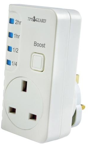 Timeguard TGBT6 Plug-In Electronic Boost Adapter Timer, 3 kW - White by Timeguard