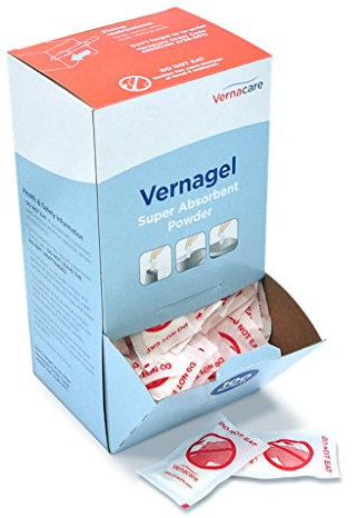 Vernagel - Super Absorbent Powder Sachets for Bodily Fluids (Pack of 100)