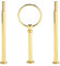 Yosoo Cake Plate Stand Handle Zinc Alloy Multi-tiers Tier Fruit Cake Plate Stand Handle for Wedding Birthday Party(Not Included Plate)(3 Tier-Gold Round)