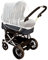 Altabebe (AL1500-02) Universal Insektenschutz - Mückennetz für Kinderwagen, Buggies, Reisebetten, Kinderbetten - optimaler Schutz gegen Stechmücken - feines Netzgewebe, reißfest - Farbe: weiß
