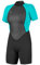 ONEILL WETSUITS Damen Reactor II 2mm Back Zip Spring Wetsuit Neoprenanzug, Black/Light AQU, 6