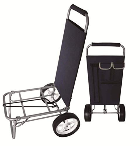 MilaniHome.it - Carrello con Maniglia Imbottita per Campeggio Spiaggia Mare Piscina Giardinodi coloreBlu