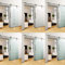 DURADOOR® Gleittür aus ESG Glas im 5-Streifendesign 2050 mm x 900 mm x 10 mm Innentür Zimmertür Beschlag Bürotür