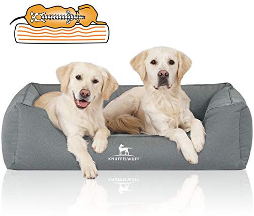 Knuffelwuff Orthopädisches Wasserabweisendes Hundebett Leon XL 105 x 75cm Petrol