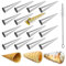 16 Pièces Moules Crème à Pâtisserie en Acier Inoxydable Cônes Droit - Grande Taille Cornets à la Crème Conique Spirale pour Cuisine Cannoli, Croissant, Feuilletés, Gâteau, Crème Glacé #1