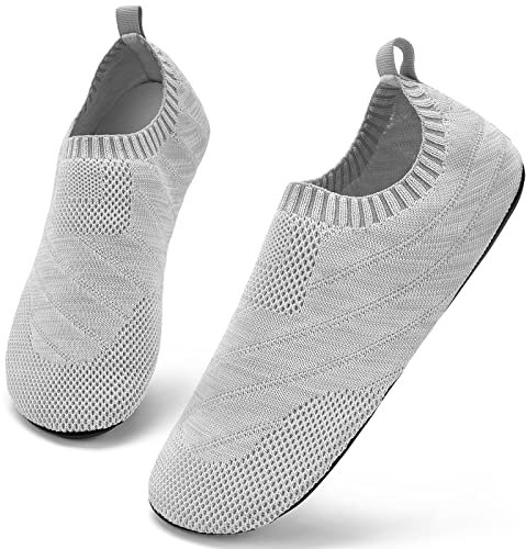 Sosenfer Pantofole Uomo Donna Ciabatte Interni Antiscivolo Casa Comode Morbido Slipper Unisex-HUIQIAN-41