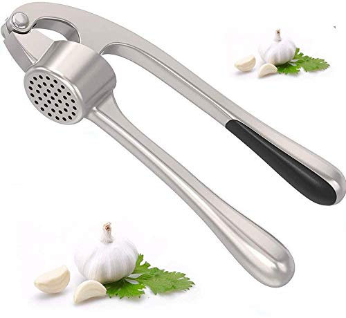 Youngland Spremiaglio, frantoio per aglio, schiacciare aglio e zenzero con facilità (Peel On), in lega di zinco piccoli utensili da cucina, super facile da pulire (lavabile in lavastoviglie),