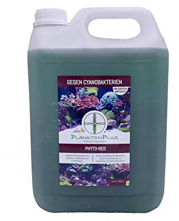 PlanktonPlus Aquaristik Phyto-Red Phytoplankton gegen Cyanobakterien im Meerwasseraquarium 5 Liter
