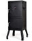 DORTALA Vertikaler Holzkohle-Smoker, Holzkohlegrill, Räucherofen, Eisenstruktur, mit zwei verchromten Netzen, zwei Holzkohle-Töpfen, geeignet für Rasen, Picknick, Hinterhof-Grill (Schwarz)