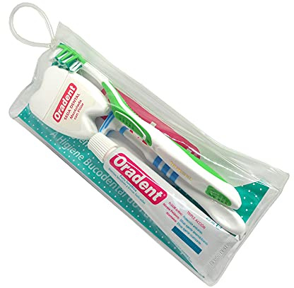 Trousse de Toilette Complète de Nettoyage Buccal · Comprend Brosse à Dents + Dentifrice + Soie Dentaire + Lingual · Cleaner Tout ce dont vous avez besoin pour prendre soin de votre Bouche