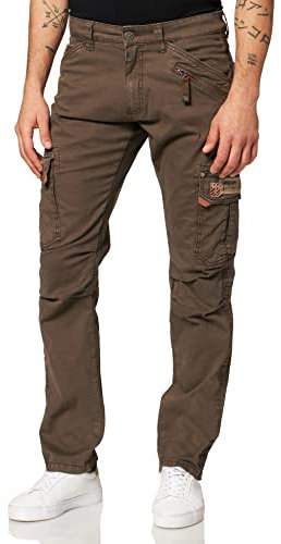 Timezone Herren Regular RogerTZ Freizeithose, Earth Grey, 32