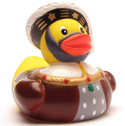 Duckshop I King Henry VIII Badeente I Quietscheente I L: 10,5 cm
