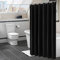 XXXXW Shower Curtains Moderne Schwarze Duschvorhang wasserdichte Badeabdeckung Verdicken Vollmassives Badezimmer Badewannenvorhang mit Haken Wohnkultur Duschvorhang Rollo