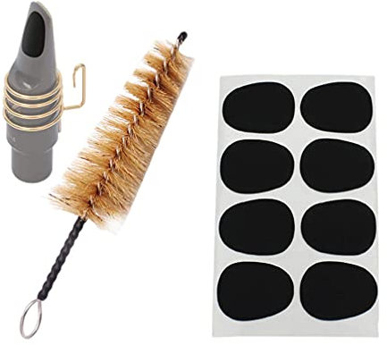 Milisten Saxophone Tooth-pad 1 Set Saxophone Tooth Pad Saxophone Clenaing Brush Sax Accessories Kit Sax Mouthpiece Pads Tenor Saxophone Mouthpiece Kit Nozzle Clean Food Grade Silicone
