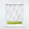 CORLIF Raffrollo mit Ösen Gardinen Küche Raffgardinen Transparent Ösenrollo Vorhänge Mit Wellen-Druck Modern Voile Braun BxH 45x130cm 1 Stück