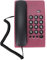 Yunseity Téléphone Filaire, Téléphone Fixe, Téléphone Fixe, sans Batterie, Couleur Unique, Téléphones Fixes de Bureau pour la Maison(Rose Rouge)