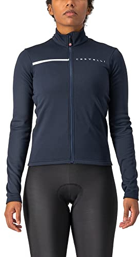 Castelli 4521531 SINERGIA 2 Jersey FZ Sweatshirt Women's Savile Blue/Silver S