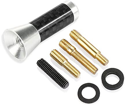 Antenne Radio D'Antenne De Voiture De 3,5 Cm, Pour Smart Fortwo Forfour 453 451 450 Accessoires ExtéRieurs De Signal AméLioré En Fibre De Carbone Trapu