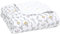 aden + anais Dream Baby Decke - Pack von 1 | Große atmungsaktive 100% Baumwoll -Musselin -Bettwäsche | COT -Decken für Neugeborene Jungen & Mädchen | Alphabet Tierdruck
