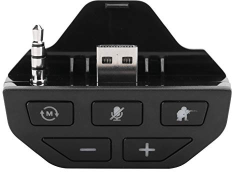 Stereo Headset Adapter, for Xbox One Game Controller, with 3.5mm Headphone Jack, Gamepad Lossless Stereo Sound Enhancer, 4 EQ Audio Modes, Plug and Play