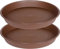 Bleuhome 2 Pack of 16 43,2 cm Plant Untersetzer (38,1 cm Boden), 5,8 cm Tiefe, Pflanzschalen für Töpfe, Kunststoff Pflanzuntersetzer für Innenbereich, Vogeltränke Schalen, Blumentopf Tropfschalen für