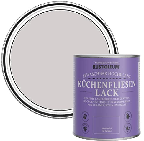 Rust-Oleum Purple Water-Resistant Kitchen Tile Paint in Gloss Finish - Babushka 750ml