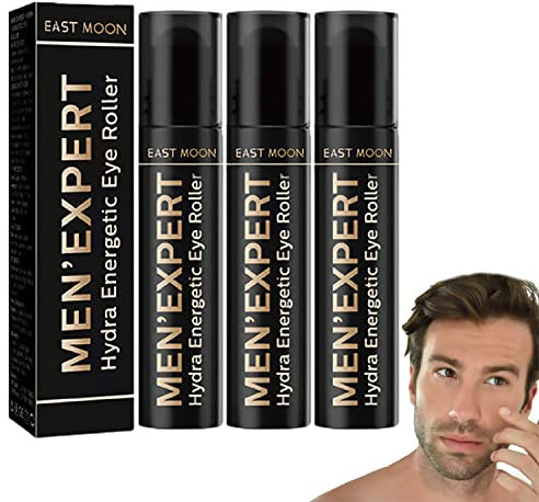 Men’Expert Hydra Energetic Eye Roller, Mens Expert Hydra Energetic Augenroller, Men Plus Expert Hydra Energetic Augenroller für geschwollene Augen und Augenringe (3pcs)