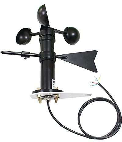 LeTkingok Integrierter Sensor für Windgeschwindigkeit und -richtung, Windfahnensender Kleine Wetterstation Präziser industrieller RS485-Detektor (RS485)