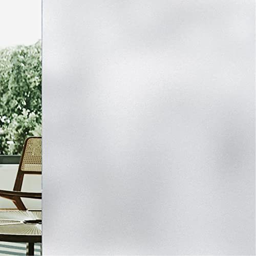 tow000ack Milchglasfolie Fensterfolie Selbsthaftend Blickdicht Sichtschutzfolie Milchfolie Anti-UV Statische Haftung Folie für Zuhause Badzimmer oder Büro,Anpassbar Größe (W*L:30x100cm(12x39in))
