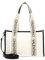 VALENTINO Candle Shopping Bag Naturale/Nero