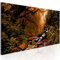 murando Akustikbild Wald Bilder Akustikschaum Hochleistungsschallabsorber Schallschutz Leinwand 1 tlg Wandbild Raumakustik Schalldämmung Waldlandschaft Natur Panorama c-B-0193-b-b