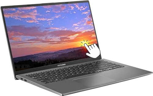 ASUS Computer portatile VivoBook 15, schermo touch screen IPS FHD da 15,6, Intel Core i3-1115G4, DDR4 da 12 GB, SSD da 512 GB, grafica Intel UHD, lettore di impronte digitali, tastiera