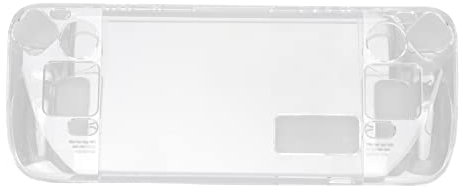 Schutzhülle für Steam Deck, Voller Schutz, Durchsichtige Abdeckung, Harte PC-Abdeckung, Kratzfest, Ergonomisches Design, Bequemer Griff, GP-806