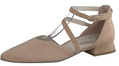 Paul Green Damen Ballerina, Frauen Riemchenballerinas,Sommerschuhe,Slipper,Ballerina-Schuhe,Ballett-Schuhe,Ballet-Flats,Beige (Dakar),38 EU / 5 UK