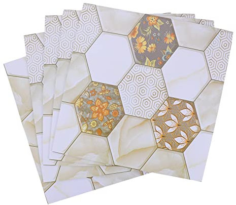 Gadpiparty 5blatt Wabenmuster Wandsticker Teilig Für Wohnzimmer Schlafzimmer Küche Selbstklebende Wanddeko Leicht Anzubringen Für Glatte Oberflächen Und Kreative Raumgestaltung