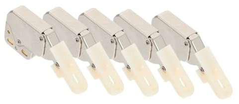 jojofuny 5pcs Elephant Trunk Fastener Spring Buckle Locks for Cabinet Doors Furniture Self-Locking Spring Hinge Tip Latch in Kitchen