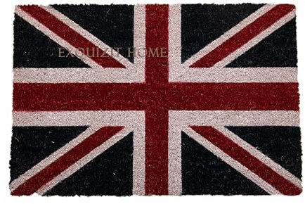 Doormats Coir Door Mat Heavy Duty Coir Door Mat Welcome Front Door Home Garden Mats 40x60cm (Union Jack)