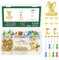 Keadic 310Pcs 5 Style Stecknadel Sortiment Set mit Aufbewahrungsbox, Korkbrett Daumennägel dekorative Bulletin Board Pushpins Bild hängende Pin für Home Office Schule Wand (Gold)