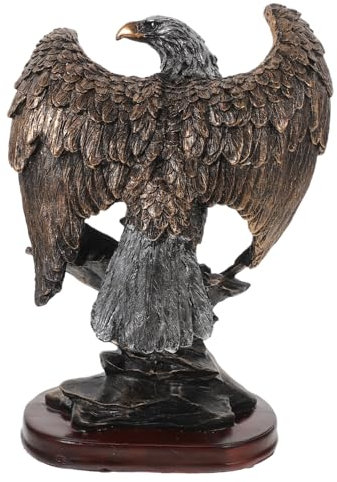 HAKIDZEL Resin Figurine Dekorative Adler Statue Aus Harz Für Garten Büro Und Zuhause Hochwertige Kunstwerk Für Patriotische Innen Und Außendekoration