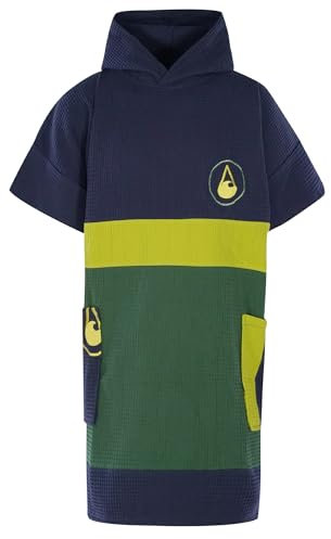 WAVE HAWAII Bade-Poncho Damen & Herren Pampatar | Größe S/M, 155-185cm I 100% Baumwolle Surf-Poncho Erwachsene | Travel-Handtuch mit hoher Wasserabsorption | Umziehhilfe Strand Erwachsene