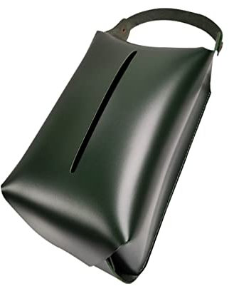 TOPBATHY Serviettenbox Aus Leder Einfache Öffnung Und Befüllung Für Papierwaren Wasser Und Ölbeständig Leicht Zu Reinigen Als Taschentuchhalter