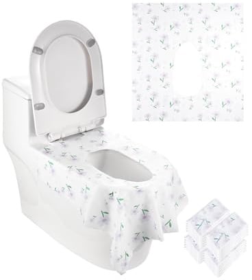 VEVOR Toilet Seat Covers Disposable,20 Pieces Portable Potty Training Toilet Seat Covers,4 Pack Extra Large Waterproof Potty Cover,for Adult, Kids, Travel, Public Restroom & Airplane
